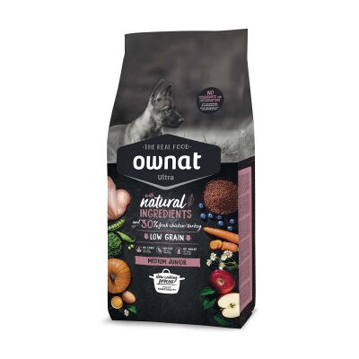 Ownat Ultra Medium Júnior ração seca para cachorros de porte médio 12Kg Ownat Ultra Medium Júnior ração seca para cachorros de porte médio 12Kg