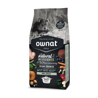 Ownat Ultra Mini Júnior ração seca para cachorros de porte mini 3Kg Ownat Ultra Mini Júnior ração seca para cachorros de porte mini 3Kg