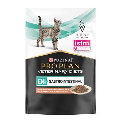ProPlan Pro Plan Vet EN Gastrointestinal Saquetas Salmão ração húmida para gatos 85Gr ProPlan Pro Plan Vet EN Gastrointestinal Saquetas Salmão ração húmida para gatos 85Gr