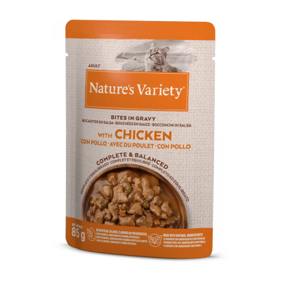 Nature's Variety Gato - Frango & Salmão em Molho - 22 x 85g Nature's Variety Gato - Frango & Salmão em Molho - 22 x 85g