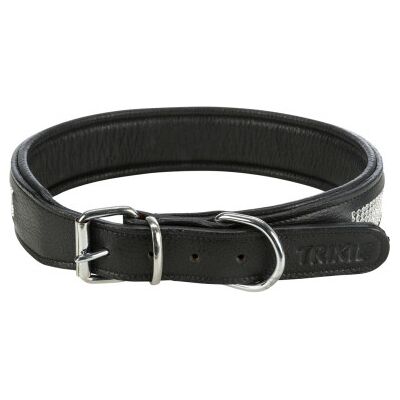 Trixie Coleira Pele Active Comfort com Brilhantes Preto 50-58Cm / 30Mm Trixie Coleira Pele Active Comfort com Brilhantes Preto 50-58Cm / 30Mm