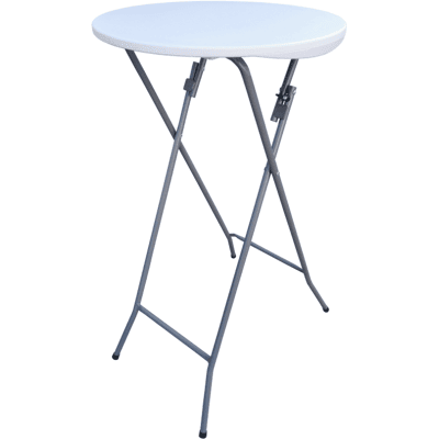 BRIMO Mesa alta redonda dobrável - 80 cm - Plástico, aço BRIMO Mesa alta redonda dobrável - 80 cm - Plástico, aço