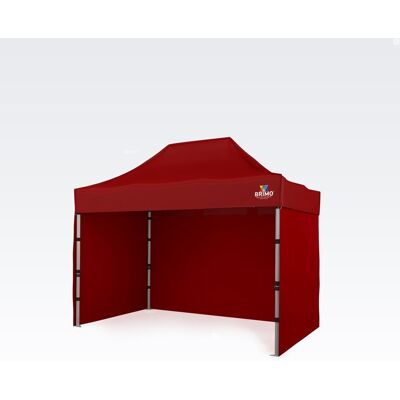 BRIMO - Gazebo 2x3m - 3 paredes completas - Vermelho - Gazebo BRIMO - Gazebo 2x3m - 3 paredes completas - Vermelho - Gazebo