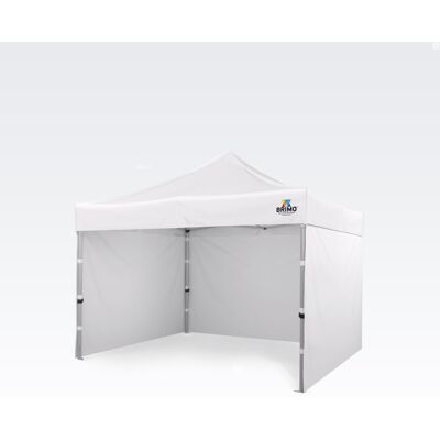 BRIMO Tenda de festa premium 3x3m Alumínio Máxima resistência - com 3 paredes - Branco 70% poliéste, 30% PVC BRIMO Tenda de festa premium 3x3m Alumínio Máxima resistência - com 3 paredes - Branco 70% poliéste, 30% PVC