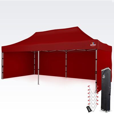 BRIMO - Gazebo 4x8m dobrável - 3 paredes BRIMO - Gazebo 4x8m dobrável - 3 paredes