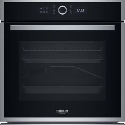 Hotpoint HAOI4S8PM1XA - Forno Hidro + Pirolítico - 73 L - Inox/Preto Hotpoint HAOI4S8PM1XA - Forno Hidro + Pirolítico - 73 L - Inox/Preto