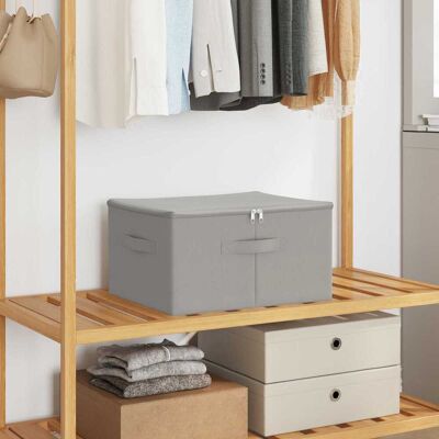 vidaXL Caixa de Armazenamento 6 pcs Cinzento 43 x 34 x 23 cm Gris vidaXL Caixa de Armazenamento 6 pcs Cinzento 43 x 34 x 23 cm Gris