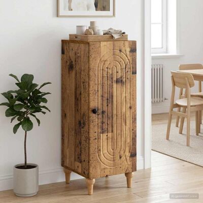 vidaXL Buffet Madeira antiga 33 x 34,5 x 90 cm Derivados de Madeira Marrón vidaXL Buffet Madeira antiga 33 x 34,5 x 90 cm Derivados de Madeira Marrón