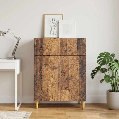 vidaXL Buffet Madeira antiga 66 x 34,5 x 90 cm Derivados de Madeira Marrón vidaXL Buffet Madeira antiga 66 x 34,5 x 90 cm Derivados de Madeira Marrón