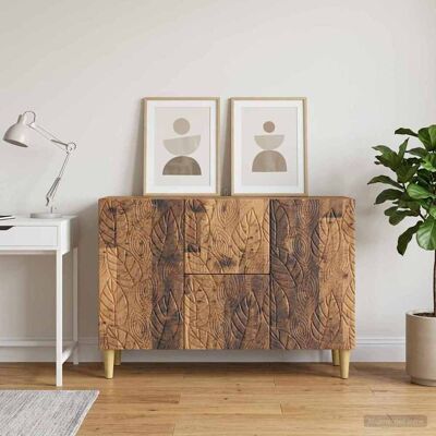 vidaXL Buffet Madeira antiga 89 x 34,5 x 60 cm Derivados de Madeira Marrón vidaXL Buffet Madeira antiga 89 x 34,5 x 60 cm Derivados de Madeira Marrón