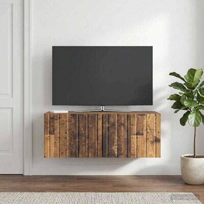 vidaXL Gabinete de TV de Parede Madeira antiga 78,5 x 41 x 30 cm Marrón vidaXL Gabinete de TV de Parede Madeira antiga 78,5 x 41 x 30 cm Marrón