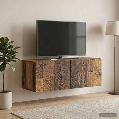 vidaXL Gabinete de TV de Parede 78,5 x 41 x 30 cm Madeira antiga Marrón vidaXL Gabinete de TV de Parede 78,5 x 41 x 30 cm Madeira antiga Marrón