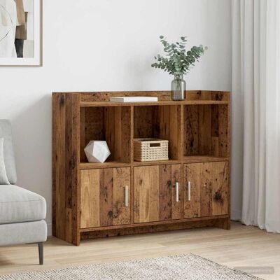 vidaXL Buffet Madeira antiga 98,5 x 33 x 80 cm Derivados de Madeira Marrón vidaXL Buffet Madeira antiga 98,5 x 33 x 80 cm Derivados de Madeira Marrón