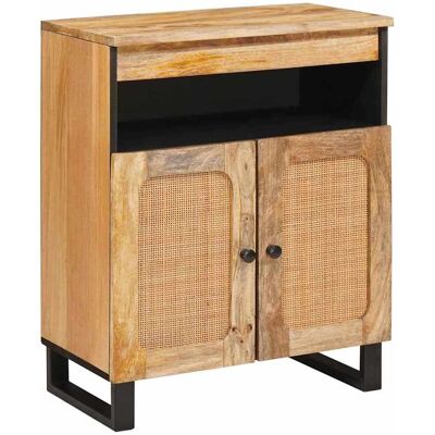vidaXL Buffet Castanho 60 x 33 x 75 cm Madeira de manga maciça Marrón vidaXL Buffet Castanho 60 x 33 x 75 cm Madeira de manga maciça Marrón