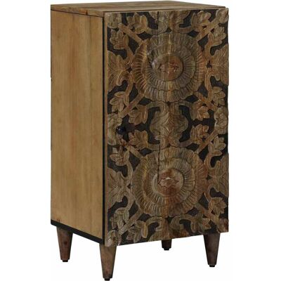 vidaXL Buffet Castanho 40 x 33,5 x 75 cm Madeira de manga maciça Marrón vidaXL Buffet Castanho 40 x 33,5 x 75 cm Madeira de manga maciça Marrón