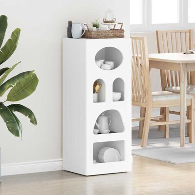 vidaXL Buffet Branco 40 x 35 x 100,5 cm Madeira processada Blanco vidaXL Buffet Branco 40 x 35 x 100,5 cm Madeira processada Blanco