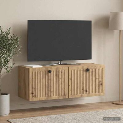 vidaXL Gabinete de TV de Parede Carvalho Arttisan 78,5 x 31 x 30 cm Marrón vidaXL Gabinete de TV de Parede Carvalho Arttisan 78,5 x 31 x 30 cm Marrón
