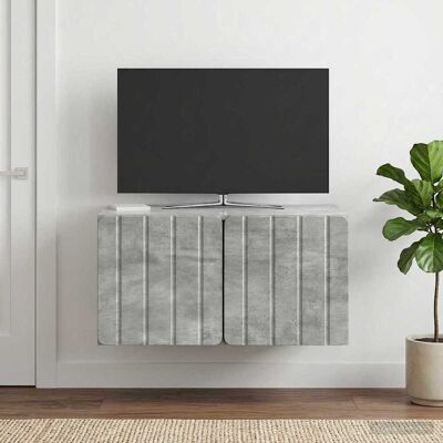vidaXL Gabinete de TV de Parede Cinzento Cimento 59,5 x 41 x 30 cm Gris vidaXL Gabinete de TV de Parede Cinzento Cimento 59,5 x 41 x 30 cm Gris