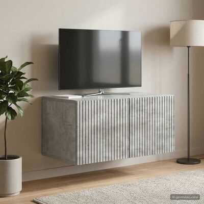 vidaXL Gabinete de TV de Parede Cinzento Cimento 59,5 x 41 x 30 cm Gris vidaXL Gabinete de TV de Parede Cinzento Cimento 59,5 x 41 x 30 cm Gris