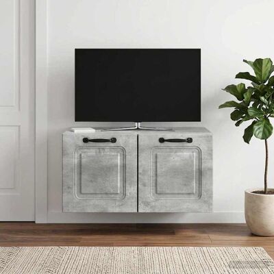 vidaXL Gabinete de TV de Parede Cinzento Cimento 59,5 x 41 x 30 cm Gris vidaXL Gabinete de TV de Parede Cinzento Cimento 59,5 x 41 x 30 cm Gris