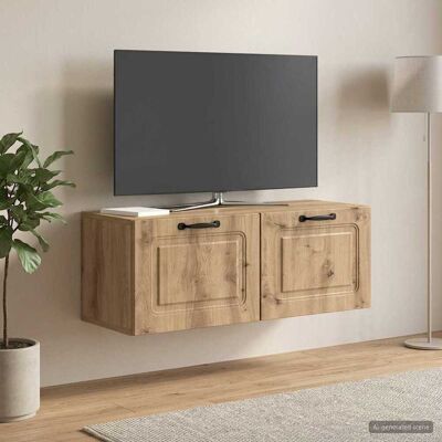 vidaXL Gabinete de TV de Parede Carvalho Arttisan 78,5 x 31 x 30 cm Marrón vidaXL Gabinete de TV de Parede Carvalho Arttisan 78,5 x 31 x 30 cm Marrón