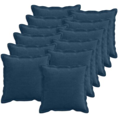 vidaXL Capa almofada 12 unid. HOUTEN Azul Marinho 40 x 40 cm cordão Azul Marino vidaXL Capa almofada 12 unid. HOUTEN Azul Marinho 40 x 40 cm cordão Azul Marino