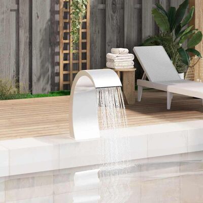 Cachoeira de piscina vidaXL 22x60x70 cm Aço inoxidável 304 Prata - Cachoeira de piscina Cachoeira de piscina vidaXL 22x60x70 cm Aço inoxidável 304 Prata - Cachoeira de piscina