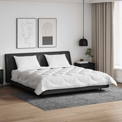 vidaXL Duvet com Travesseiros com travesseiro 3 pcs Branco Microfibra Blanco vidaXL Duvet com Travesseiros com travesseiro 3 pcs Branco Microfibra Blanco