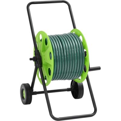 vidaXL Carrinho enrolador com mangueira de 30 m PVC verde Verde vidaXL Carrinho enrolador com mangueira de 30 m PVC verde Verde