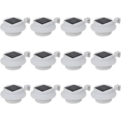 vidaXL 12 peças Luzes solares para cerca - Luzes solares para cercas vidaXL 12 peças Luzes solares para cerca - Luzes solares para cercas