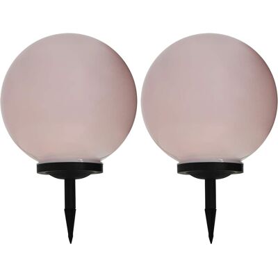 vidaXL Luzes Externas 2 peças Esféricas 40cm Solar RGB vidaXL Luzes Externas 2 peças Esféricas 40cm Solar RGB