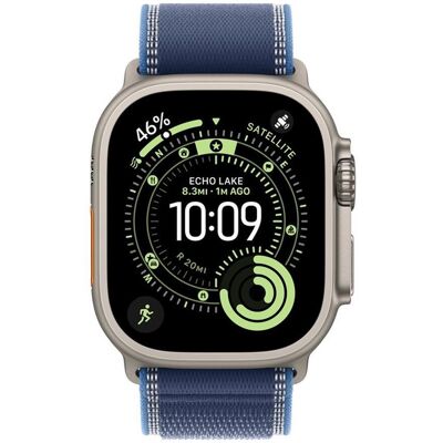 Smartwatch apple watch ultra 3 gps + cellular 49mm natural titanium case blue - bright blue trail loop - m - l Smartwatch apple watch ultra 3 gps + cellular 49mm natural titanium case blue - bright blue trail loop - m - l