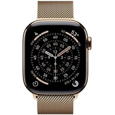 Smartwatch apple watch s11 gps + cellular 42mm gold titanium case gold milanese loop Smartwatch apple watch s11 gps + cellular 42mm gold titanium case gold milanese loop