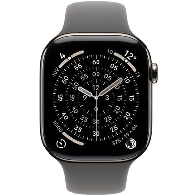 Smartwatch apple watch s11 gps + cellular 46mm natural titanium case stone grey sport band s - m Smartwatch apple watch s11 gps + cellular 46mm natural titanium case stone grey sport band s - m