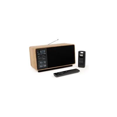 Thomson BT SPEAKER + WEATHER STATION + FM RADIO 50W WOOD/BLACK WS202TBK Thomson BT SPEAKER + WEATHER STATION + FM RADIO 50W WOOD/BLACK WS202TBK