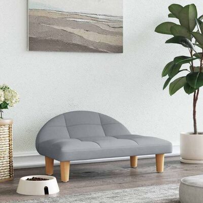 vidaXL Cama para cães Cinza claro 70x52x30 cm Tecido - Cama para cães vidaXL Cama para cães Cinza claro 70x52x30 cm Tecido - Cama para cães