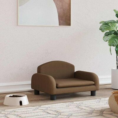 vidaXL Cama para Cães Marrom 50x40x30 cm Tecido - Cama para Cães vidaXL Cama para Cães Marrom 50x40x30 cm Tecido - Cama para Cães