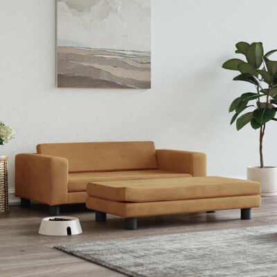 VIDAXL Cama para cães com extensão - Veludo, 100x50x30 cm VIDAXL Cama para cães com extensão - Veludo, 100x50x30 cm