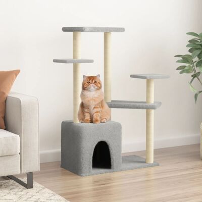 vidaXL Árvore para Gatos com Pilares de Sisal - Torre para Gatos vidaXL Árvore para Gatos com Pilares de Sisal - Torre para Gatos