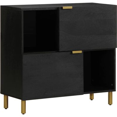 vidaXL Armário preto - Gabinete de armazenamento - Alto vidaXL Armário preto - Gabinete de armazenamento - Alto