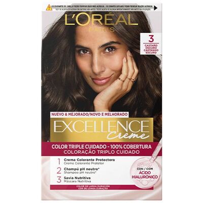 L'Oréal Paris Excellence Cream - Castanho Escuro - Tinta para cabelo L'Oréal Paris Excellence Cream - Castanho Escuro - Tinta para cabelo
