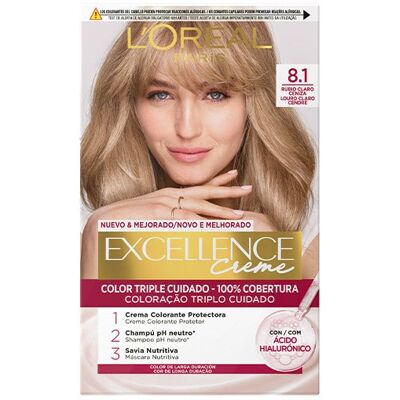 Tinte Excellence Creme 8.1 Rubio Claro Ceni Tinte Excellence Creme 8.1 Rubio Claro Ceni