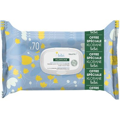Klorane Toalhitas de Limpeza para Bebé - Toalhitas para bebê Klorane Toalhitas de Limpeza para Bebé - Toalhitas para bebê