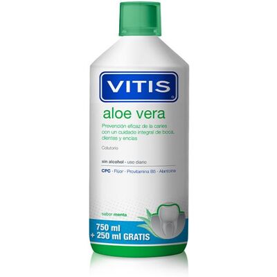 Enxaguante bucal de aloe vera e hortelã Vitis - Cuidados orais Enxaguante bucal de aloe vera e hortelã Vitis - Cuidados orais