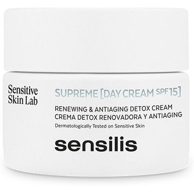 Creme de Dia Supreme Sensilis SPF15 - Anti-idade, Detox, Hidratação Creme de Dia Supreme Sensilis SPF15 - Anti-idade, Detox, Hidratação