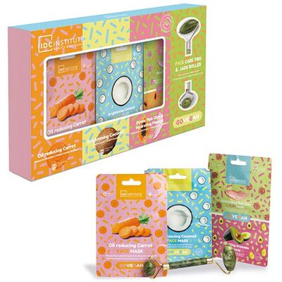 IDC INSTITUTE Face Care Trio & Jade Roller IDC INSTITUTE Face Care Trio & Jade Roller