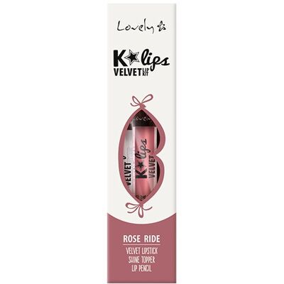 Conjunto de lábios LOVELY N1 Rose Ride - Batom, Lápis de boca, Brilho Conjunto de lábios LOVELY N1 Rose Ride - Batom, Lápis de boca, Brilho