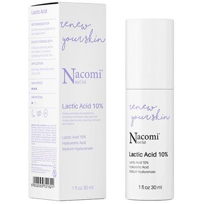 Nacomi - Próximo nível de ácido lático 10% - Sérum de renovação da pele Nacomi - Próximo nível de ácido lático 10% - Sérum de renovação da pele
