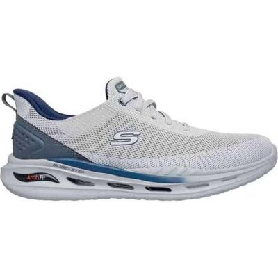 Skechers Kincade Cinza Azul Slip-ons - Tênis Skechers Kincade Cinza Azul Slip-ons - Tênis