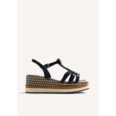 GIOSEPPO Sandalia Harcourt Con Cuña Y Plataforma - Referencia 78112-P Negro Talla 41 GIOSEPPO Sandalia Harcourt Con Cuña Y Plataforma - Referencia 78112-P Negro Talla 41